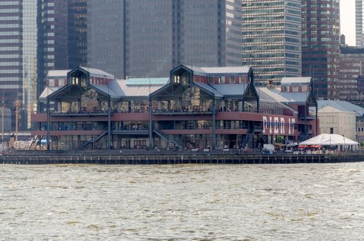 Pier 17 at South Street Seaport in Lower Manhattan, New York