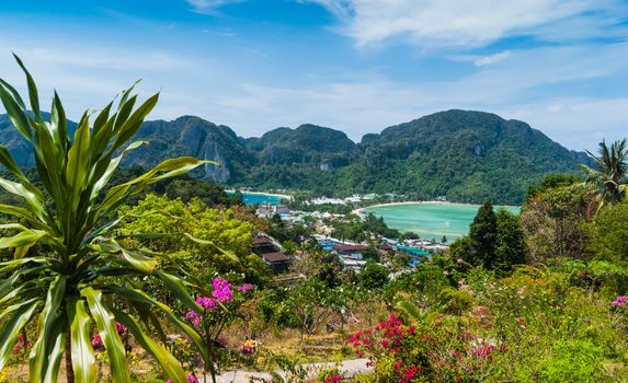 Beautiful view of Phi Phi island from viewpoint