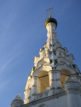 bell tower of ancient bell tower of ancient Russian orthodox Church in Yaroslavl orthodox Church in Yaroslavl