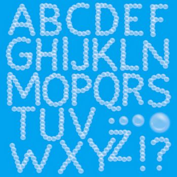 Set of Foam Bubble Alphabet A-Z