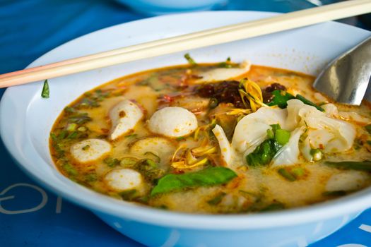 Fish soup with vegetables