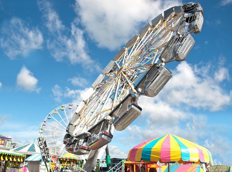 midway ride at a state fair