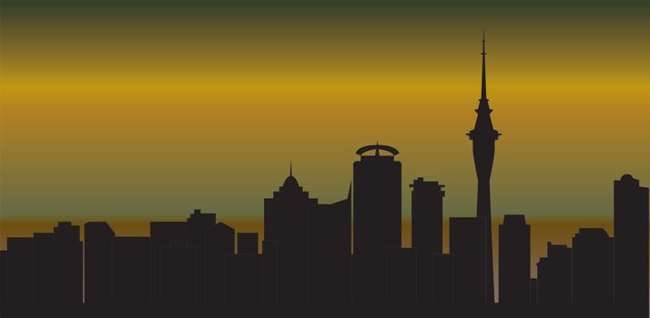 aukland skyline new sealand