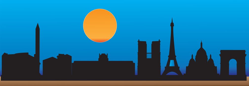 paris skyline
