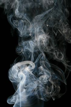 blue smoke abstract background close up