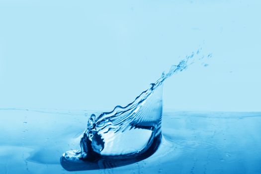 blue clean beauty water splash
