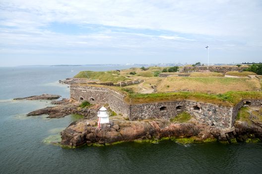 Fortress of Suomenlinna Island near Helsinki. Finland.