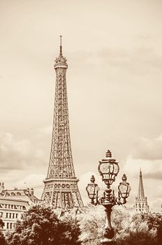 Eiffel Tower in Paris. France.