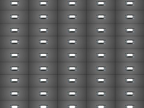 A close up conceptual shot of office filing cabinets