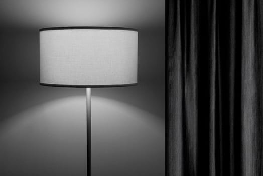 A conceptual shot of an indoor lamp