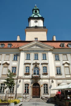 Marketplace in Jelenia Gora city in Poland