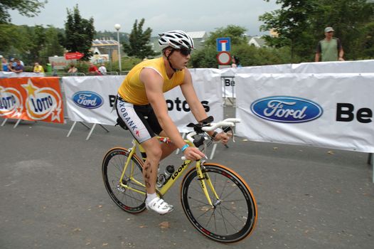 Cycling at Triathlon on Malta in Poznan Poland (04.08.2013)