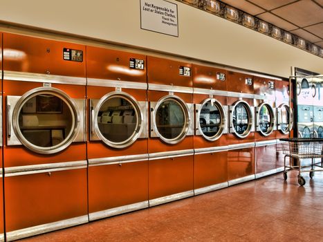 retro-style laundromat