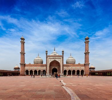 Jama Masjid - largest muslim mosque in India. Delhi, India