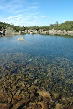 Pond in Sniezne Kotly in Karkonosze mountains in Poland / Czech republic