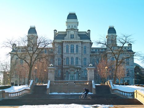 syracuse university in syracuse ,new york, in the wintertime