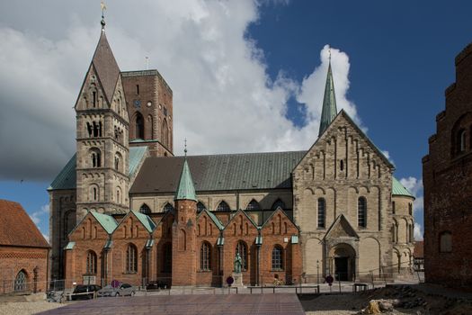 Cathedral of Ribe, medieval town, ancient capital of Denmark