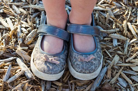 Shoes of a little girl