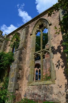 derelict old church which has been abandoned for years due to a fire.