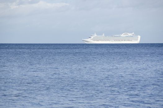 Cruise ship on the Baltic Sea close to Copenhagen, Denmark