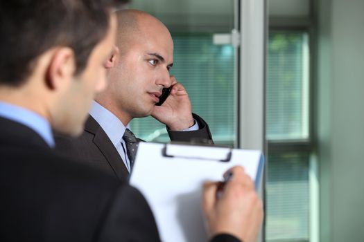 Businessmen in an office