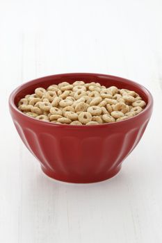 Delicious and nutritious lightly toasted honey, nuts and oats cereal with milk.