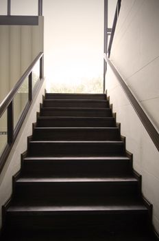 Wooden stair to the future. 