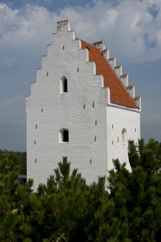 The church in the centre of Skagen, in North Jutland, Denmark