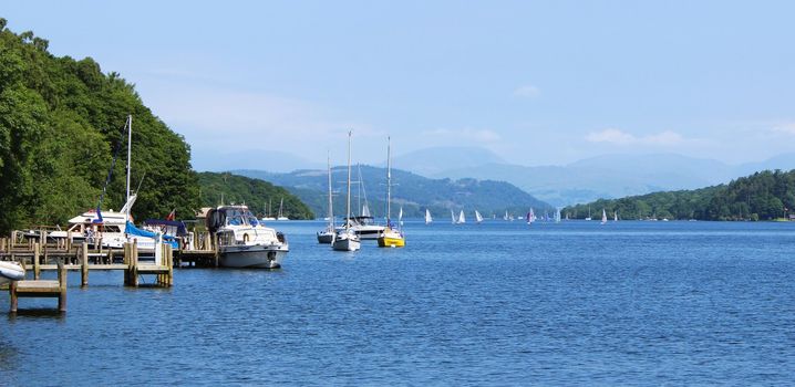 An image of Lake Windermere in the English Lake District.