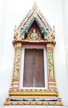 window in the temple in Thailand country