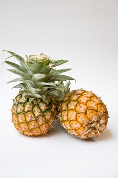 pineapple on white background fruit from nature