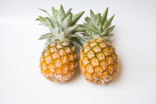 pineapple on white background fruit from nature