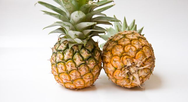 pineapple on white background fruit from nature