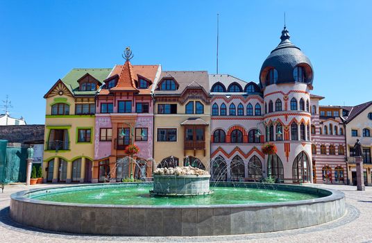 Europe square in Komarno . Slovakia