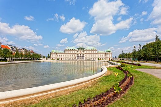 Belvedere palace in Vienna, Austria