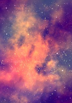 Small part of an infinite star field of space in the Universe.