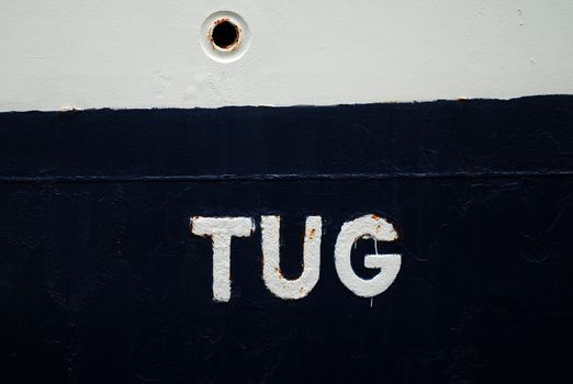 picture of the letters to tug a boat