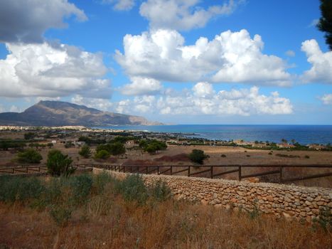 A picturesque view from Custonaci, near Trapani in Sicily.