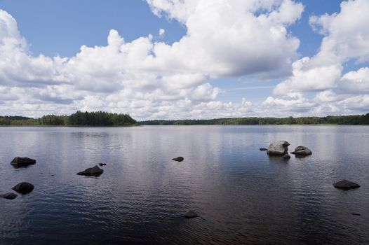 Lake Asnen in southern Sweden