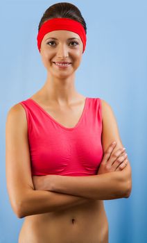 portrait of a sporty girl