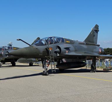 mirage 2000 D at an airshow in france