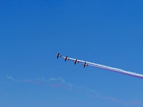 suiss team at an airshow in france