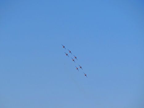 patrouille de france at an airshow in france