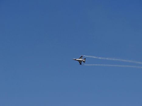 belgian f16 at an airshow in france