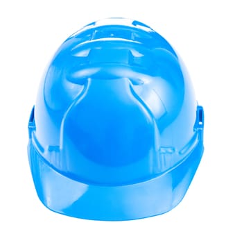 a blue helmet isolated