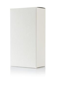 a white paper box isolated