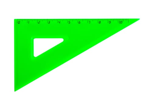a green school triangle