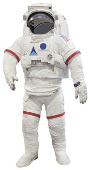 astronauts isolated white