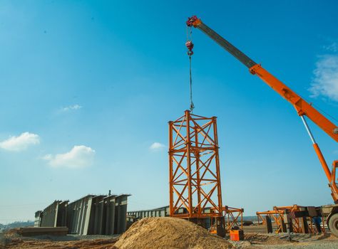 construction of steel tower