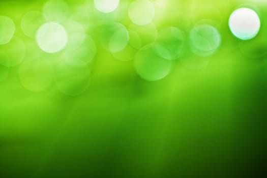 green bokeh